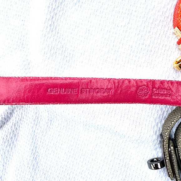 Cristina Sabatini Genuine Stingray Gray Wrap Bracelet EUC - Picture 8 of 10